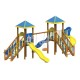 KAP 08 İki Kuleli Ahşap Seri Oyun Parkı