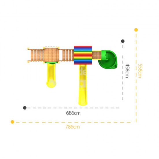 KAP 02 Klasik Ahşap Seri Oyun Parkı