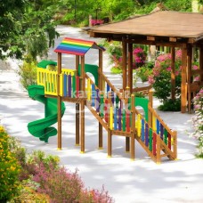 KAP 02 Klasik Ahşap Seri Oyun Parkı