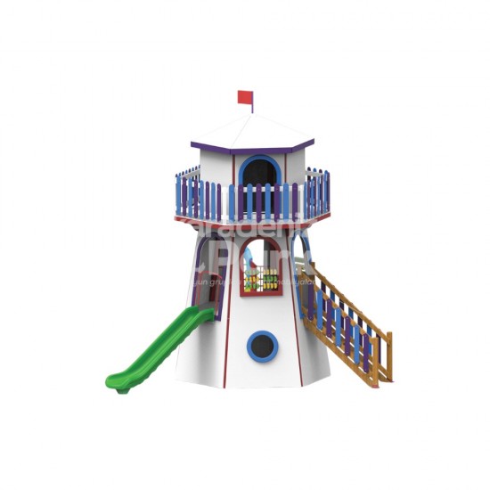 TAP 01 Deniz Feneri Temalı Ahşap Seri Oyun Parkı