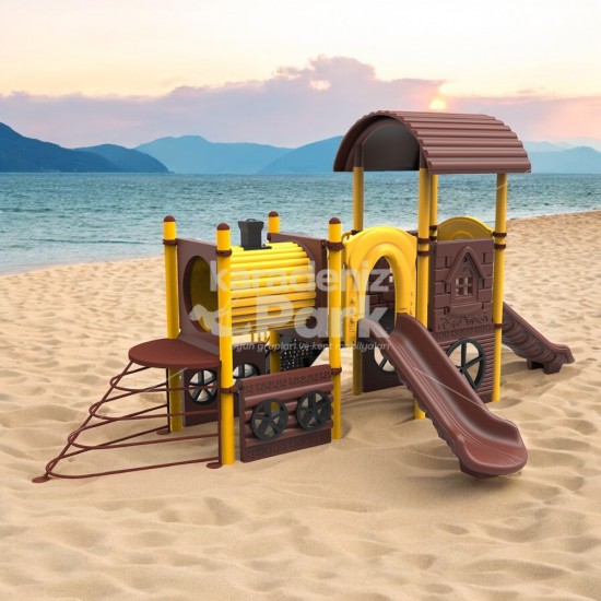 TSP 01 Tren Temalı Metal Seri Oyun Parkı